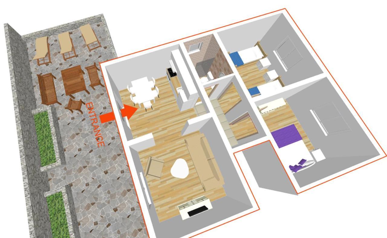 Apartman Bonaca Traù Esterno foto